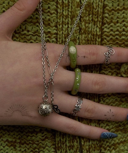 NFF MACE NECKLACE SILVER メイスネックレス シルバー 韓国アクセサリー ネックレス レディース