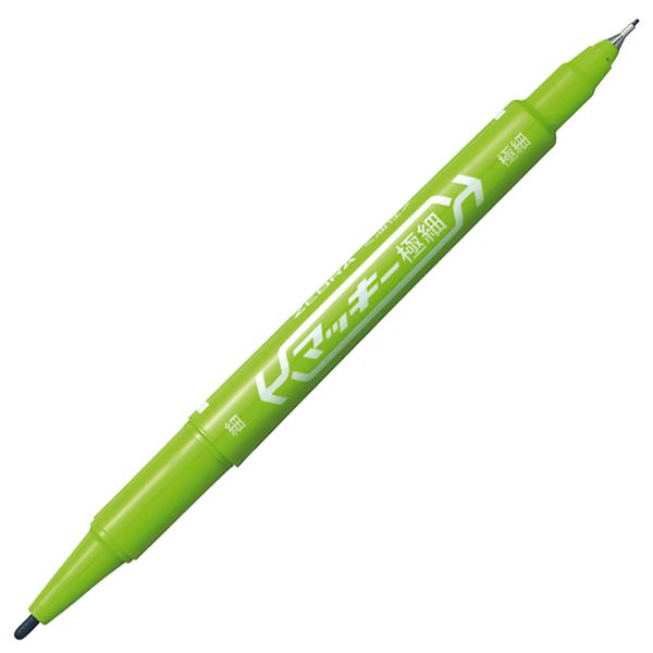 (まとめ) ゼブラ 油性マーカー マッキー極細丸芯細字+極細 ライトグリーン MO-120-MC-LG 1本 (×100セット) 8,329円