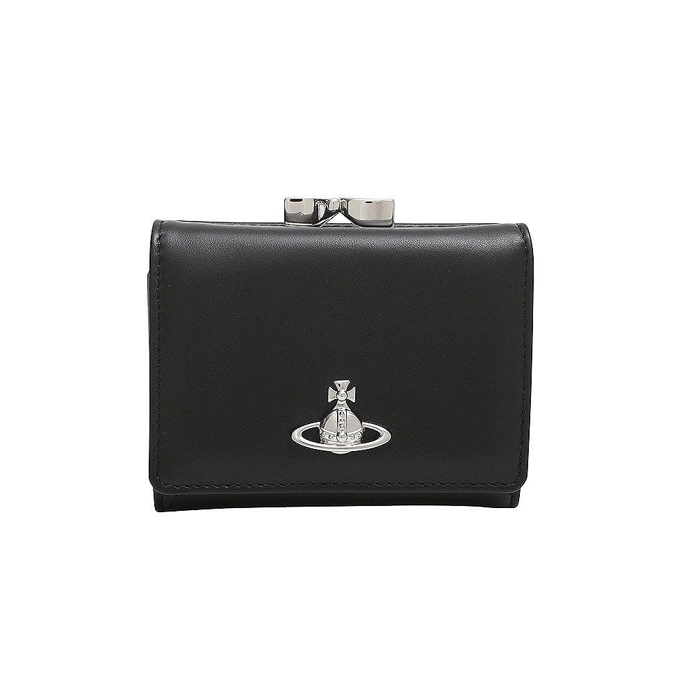 SMALL FRAME WALLET 3つ折り財布 5115002MW-S0026-N401 レディース ブラック