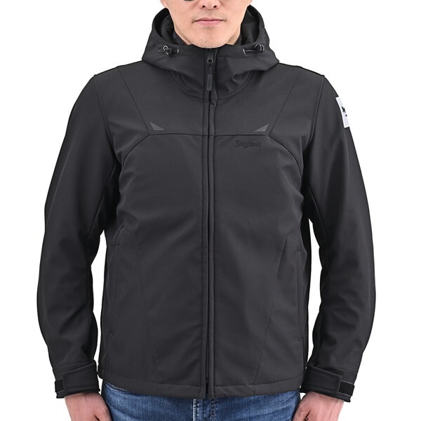 D48592 ジャケット 春秋冬 オールシーズン ソフトパーカー DJ-015 ブラック 2XLサイズ