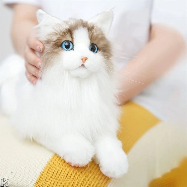 Qoo10] 猫 ぬいぐるみ リアル手作ぬいぐるみ本物