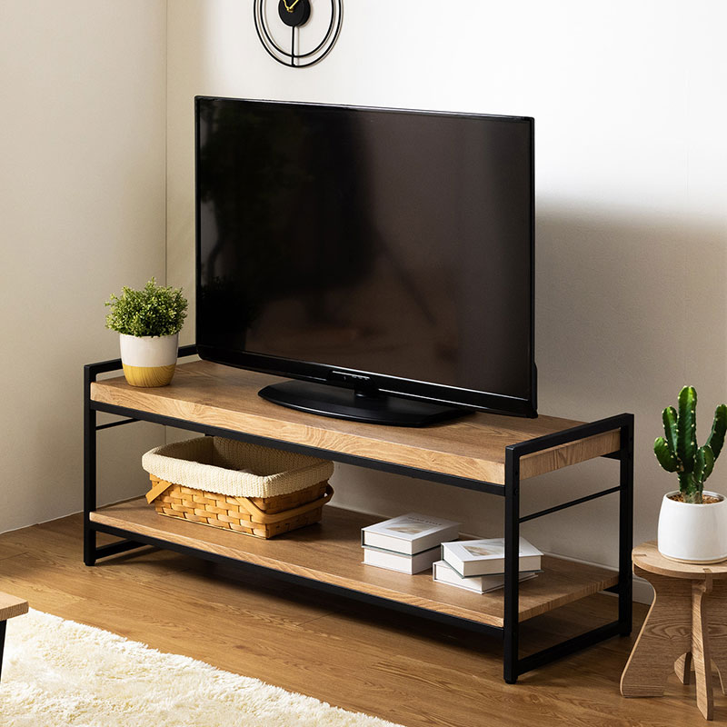 ローボード 幅120 テレビ台 テレビラック 薄型 おしゃれ 脚付き テレビボード 北欧風 コンパクト 木目調 シンプル 省スペース ローテーブル オープンラック