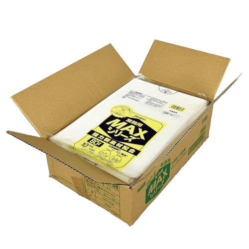 ジャパックス ゴミ袋 80L(半透明) 厚み0.020mm 10枚 x 40冊(400枚) S-88 引張り強度に強いポリ袋