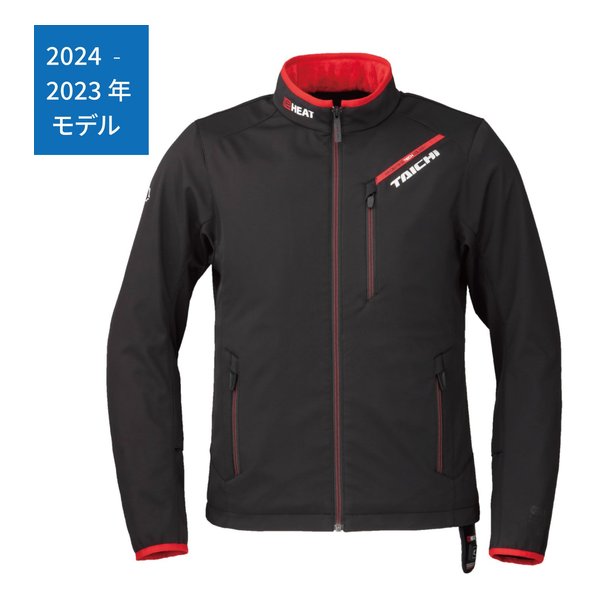 バイク用 秋冬 e-HEAT インナージャケット ブラック/レッド/Mサイズ RSU637/BLACK/RED/M