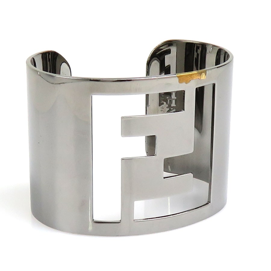 フェンディ FENDI バングル メタル シルバー レディース 55725g