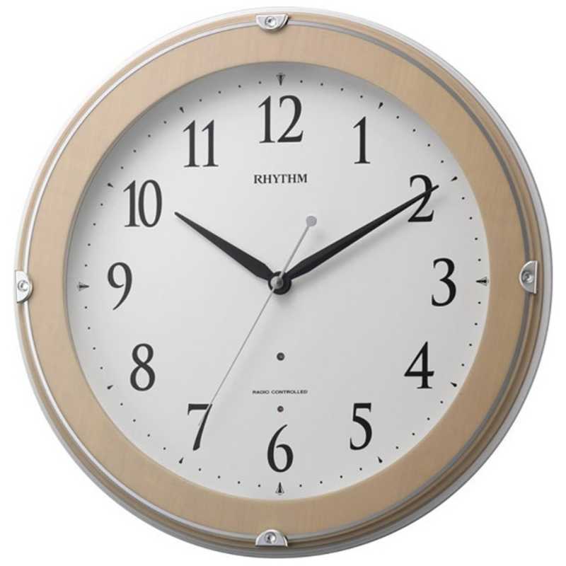 RHYTHM リズム　電波掛け時計ピュアライトマーロン　8MYA23SR13 8,894円