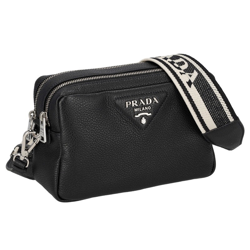 PRADA 1BH082 V/DAI SOFT 3OM/NER プラダ ショルダーバッグ レザー ブラック