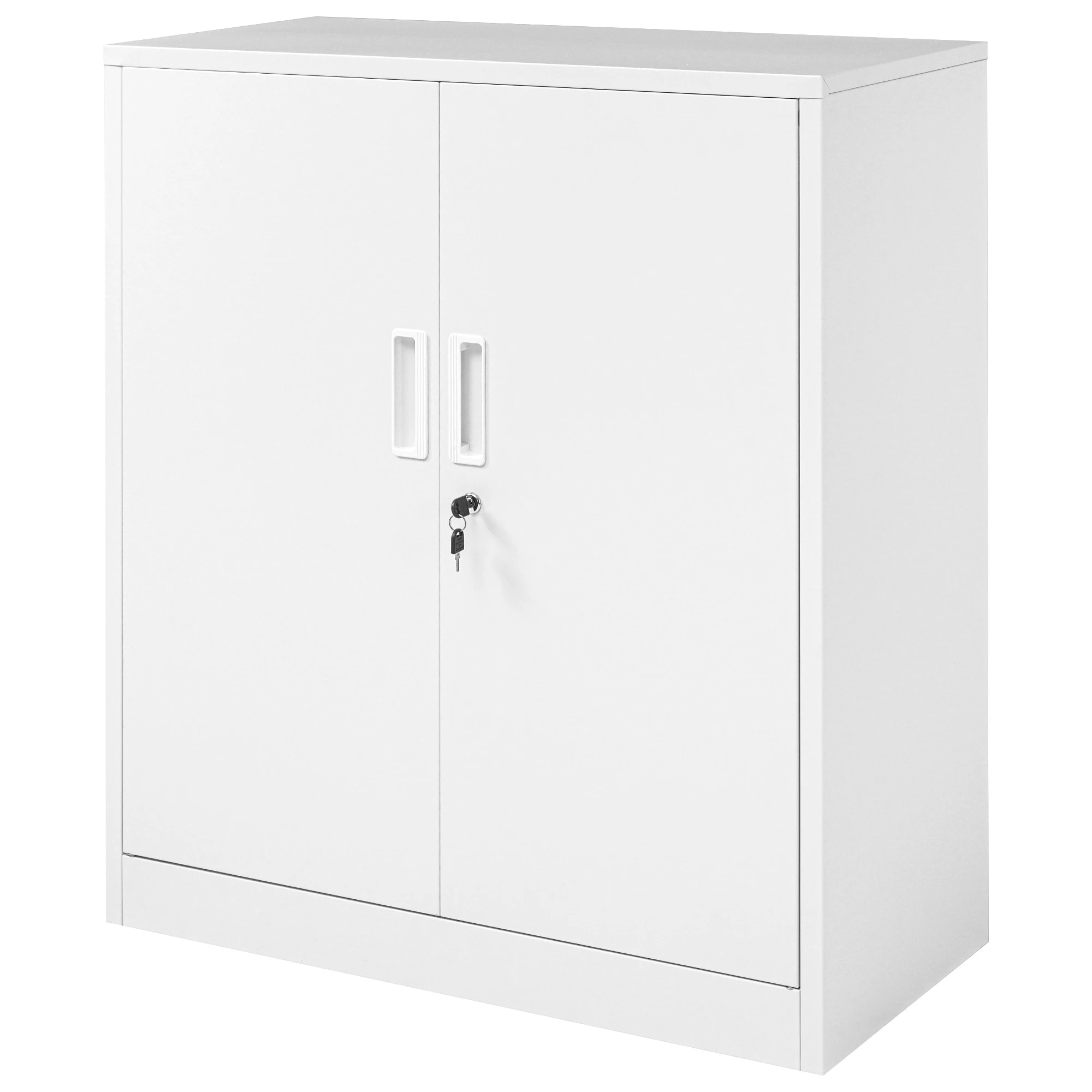 667スチール書庫 両開き書庫 書類保管庫 保管庫 収納 オフィス 業務用 書庫 おしゃれ キャビネット スチールキャビネット ベース付き 可動棚 A4対応