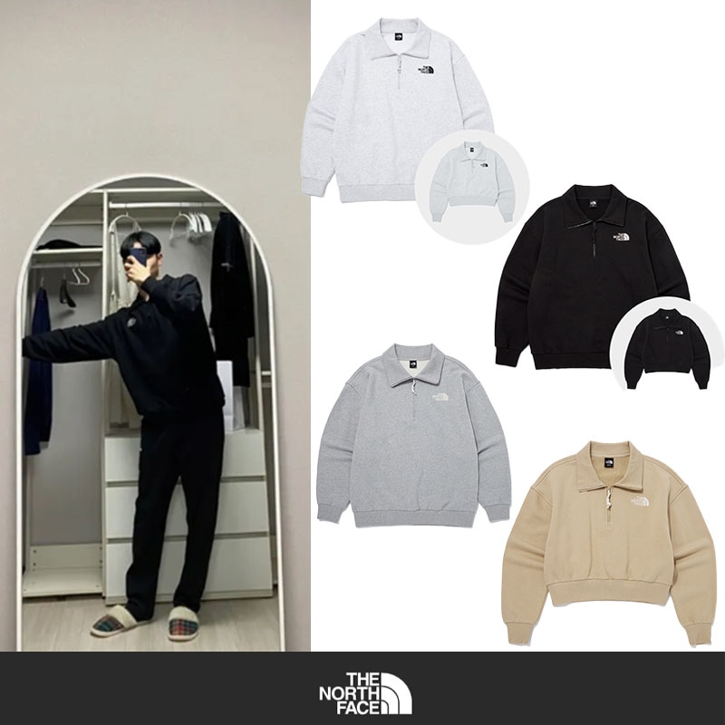 TNF 関税なし 男女兼用 ESSENTIAL HALF ZIP SWEATSHIRTS エッセンシャルハーフジップアップスウェットシャツ 8,502円