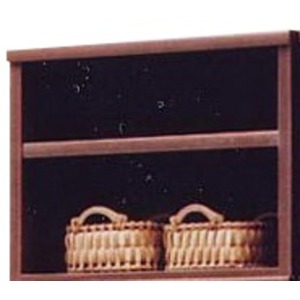 オープンラック用 上置き棚 幅65cm ブラウン 木製 棚板付き 日本製 Glacso2 グラッソ2 リビング 完成品 玄関渡し