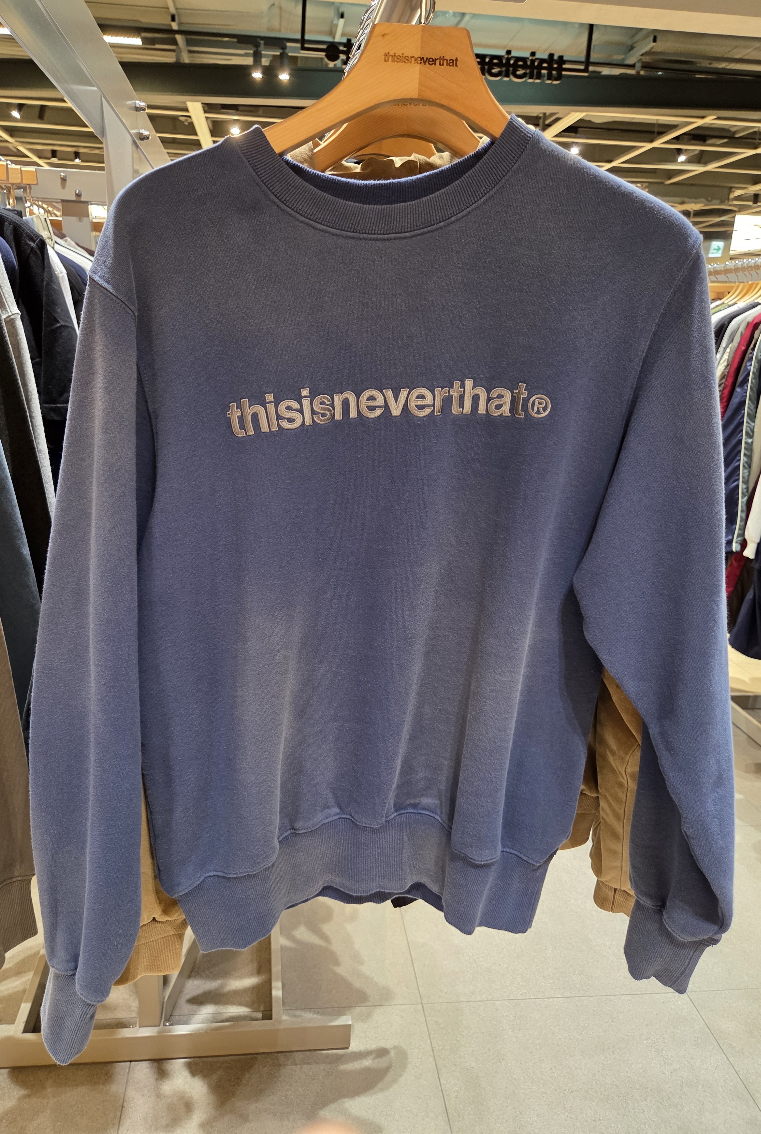 【THISISNEVERTHAT】 25FW T-LOGO CREWNECK : 5COLORS