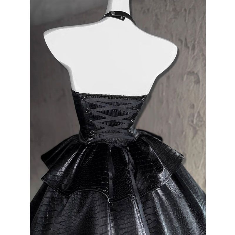 和服コスチュームコスチューム新年黒革スカート冬インナードレス秋冬モデル女の子ウエストウエスト 2025