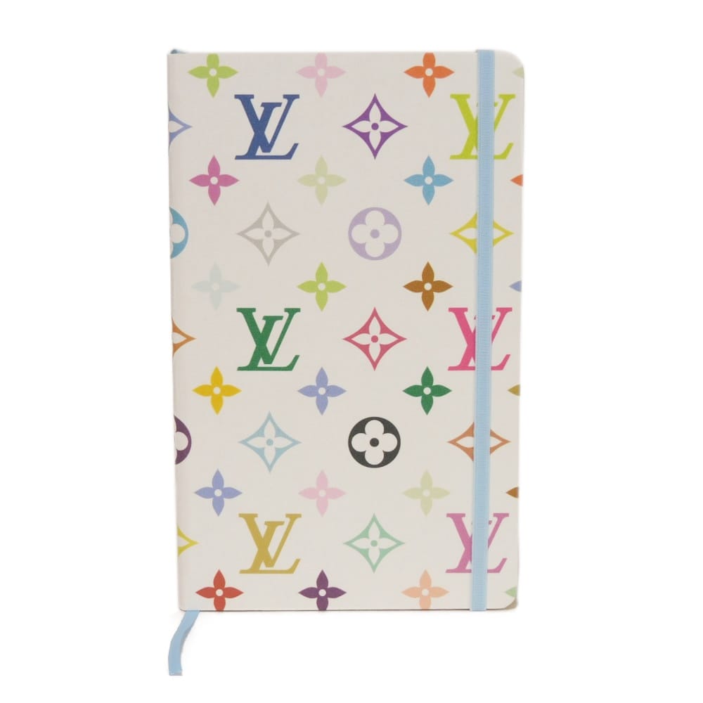 【中古】 手帳 村上隆 LVロゴ フラワー 未使用 LV×TM ノートブックMM ジェーン モノグラム マルチカラー GI1301