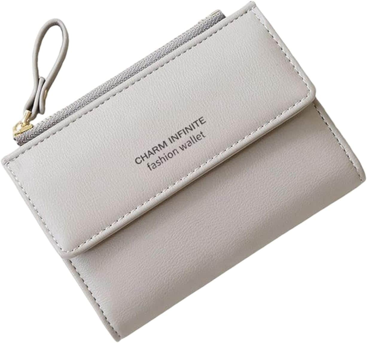 【20%OFFクーポン】財布 レディース 2つ折り 小さめ 英字柄 ファスナー ボタン 大容量 カード入れ 小銭入れ 多機能 取り出しやすい スキミング防止 コインケース ウォレット シンプル おしゃ 7,037円