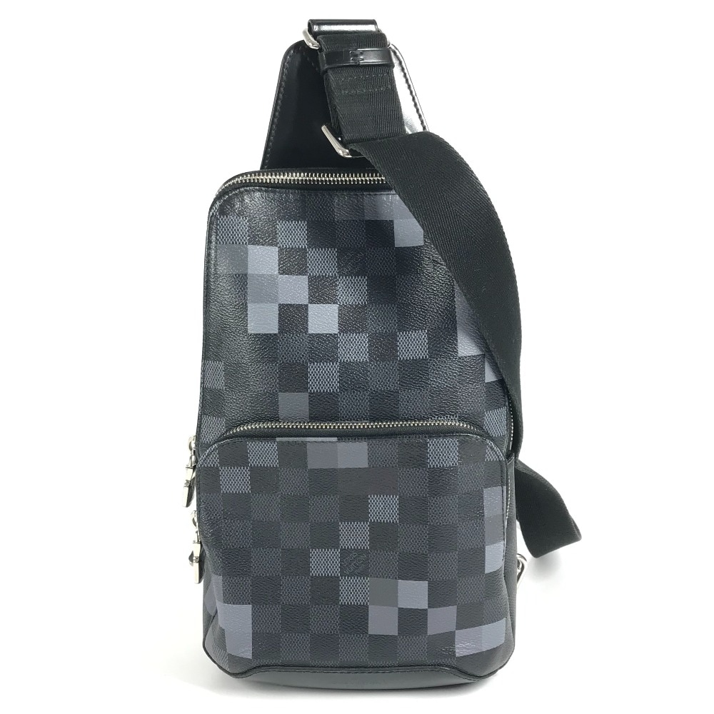 ボディバッグ N40068 アヴェニュー スリングバッグ ダミエグラフィット ピクセル カバン ショルダーバッグ クロス ダミエグラフィットキャンバス ブラック