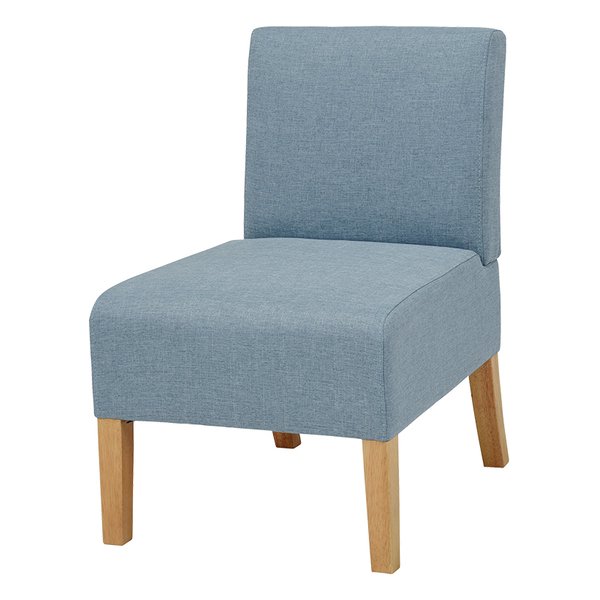 ダイニングソファ1P ブルー FL-8614NA-BL