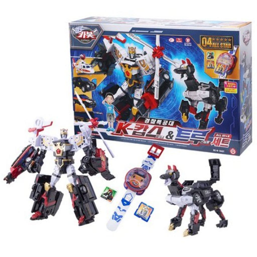ハローカーボットK コップス＆トゥルー オールスターズ 警察コマンドセットロボットカー 変形ロボット 37ヶ月以上 韓国アニメ 正規品 公式ライセンス