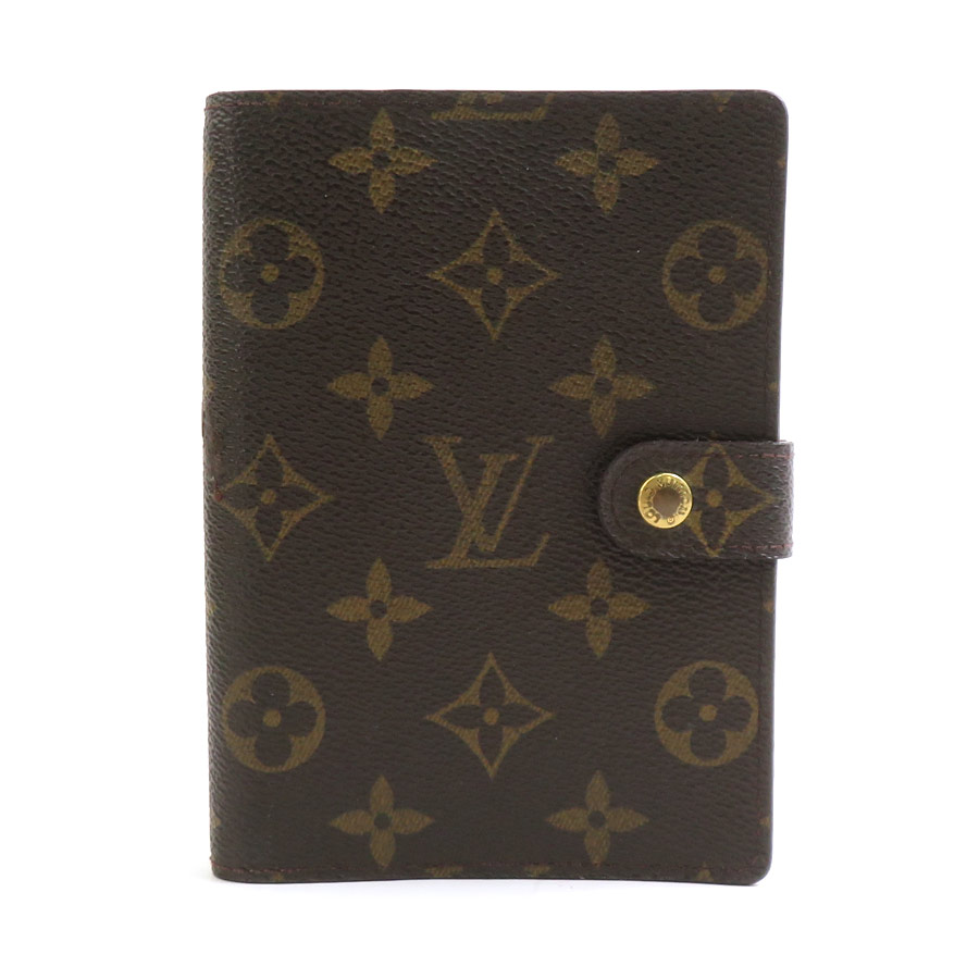 ルイ ヴィトン LOUIS VUITTON 手帳カバー モノグラム アジェンダPM モノグラムキャンバス ブラウン ゴールド ユニセックス R20005 w1189a
