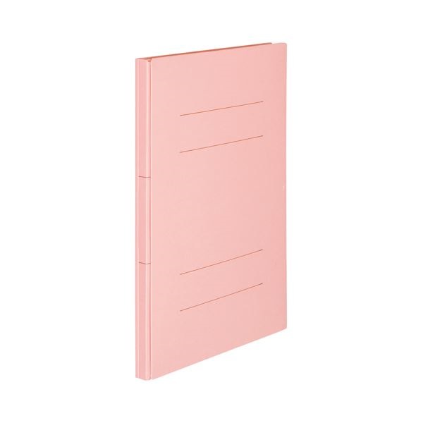 （まとめ） TANOSEE 背幅伸縮フラットファイルA4タテ 1000枚収容 背幅18118mm ピンク 1セット（10冊） 10セット