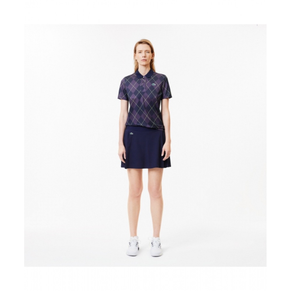 LACOSTE レディースゴルフサイドプリーツスカート [ネイビー]