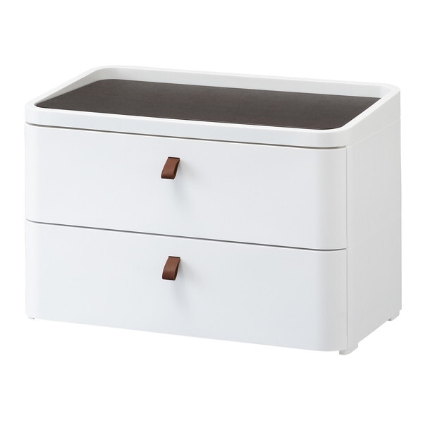 SANKA ロイヤルドロアー 722 WH/DBR 収納ケース 2段 (幅72cm) メーカー直送