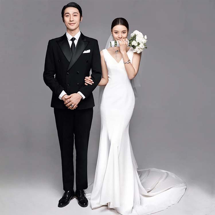メタモルフォーゼ白 ウェディングドレス 白 二次会ドレス wedding マーメイドライン ｖネック 花嫁ドレス レディースドレス 前撮り ウェディングドレス ワンピ 格安 ウエディングドレス カラー