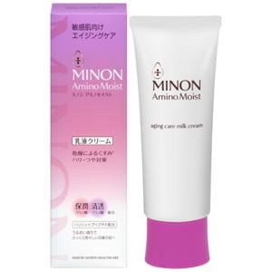 他サイト： アミノモイスト エイジングケア ミルククリーム 本体 100g 無香料 スキンケア 基礎化粧品 乳液 無香料[ギフトラッピング対応]の商品画像