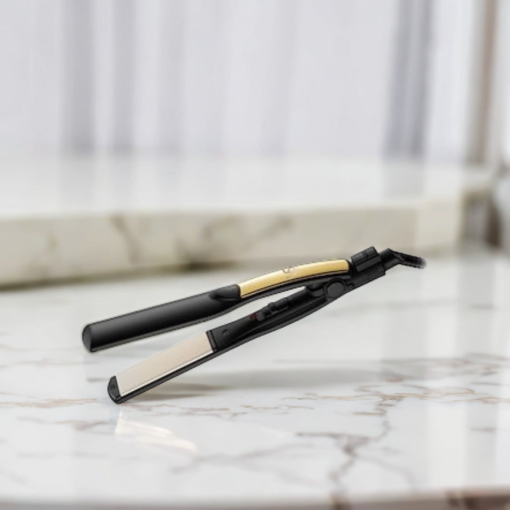 ヴィダルサスーン ストレート ヘアアイロン 海外対応 コンパクト ポーチ付き ブラック VSI-1023/KJ