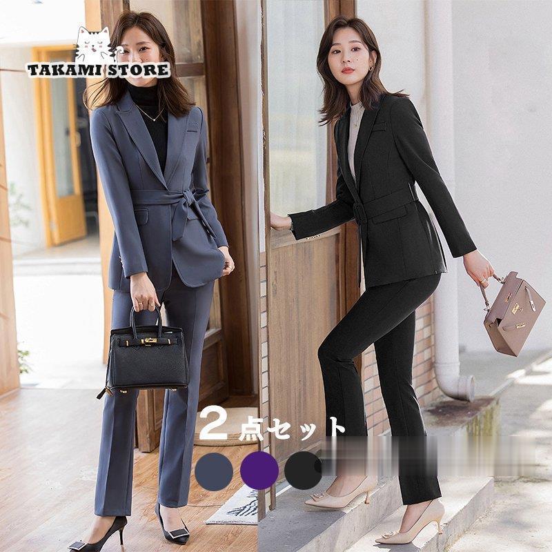 卒業式 服 母 パンツスーツ レディース 40代 50代 30代 おしゃれ 20代 2点セット 入学式 スーツ秋冬 服装 ママ セレモニー フォーマルスーツ OL 通勤