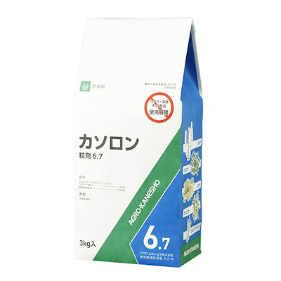 他サイト： アグロカネショウ カネショウ 除草剤 カソロン粒剤 6.7% 3Kgの商品画像