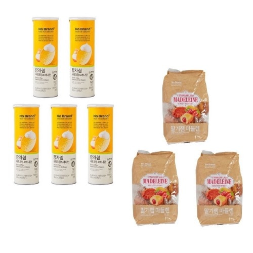 ノーブランドポテトチップスサワークリームオニオン160g x 5個+イチゴジャムマドレーヌ500g x 3個学校事務所
