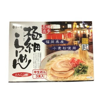 まるいち 極細ラーメン （ラー麦使用） 3食x30入 Z4140