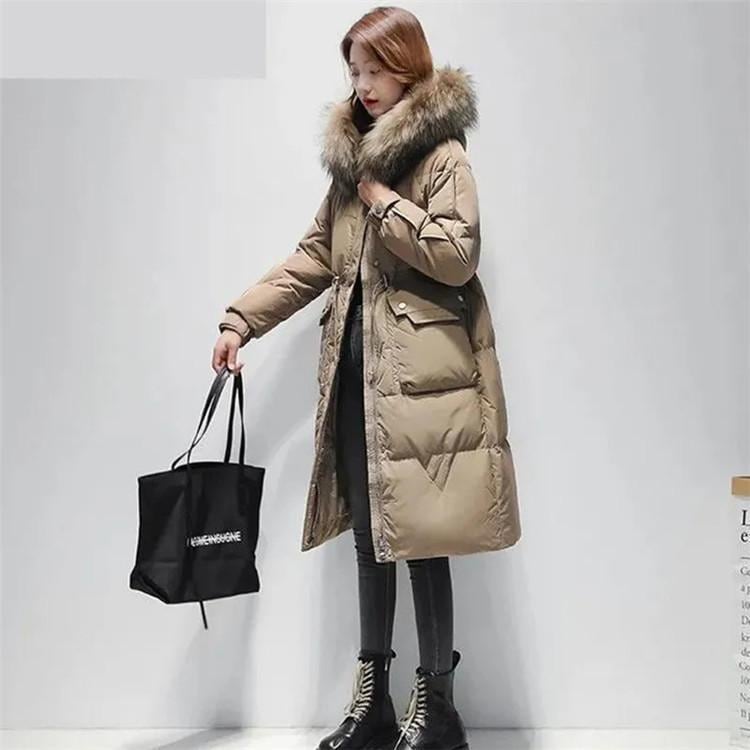 ダウン(90%) 秋冬　ロングダウンコート レディース ダウンコート ロング フード付き　 レディース ダウンジャケット ロングコート アウター ダウン 軽量