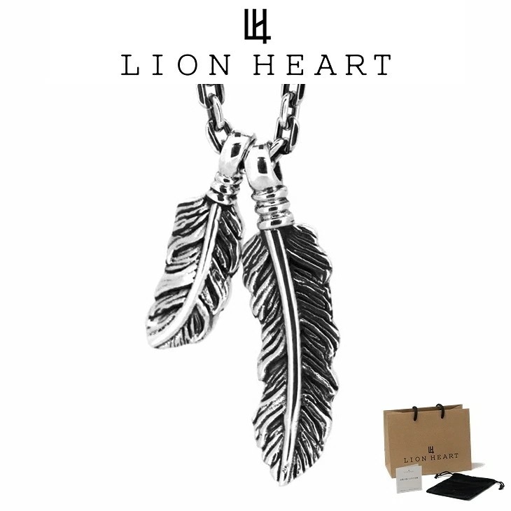 ネックレス メンズ ツインフェザーネックレス SV925 LH-01NE0341 クリスマス 誕生日 プレゼント ギフト 彼氏 【ネコポス】