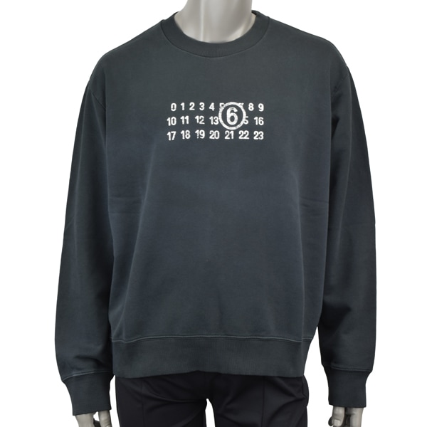 MM6 Maison Margiela エムエムシックス ナンバリングロゴ トレーナー/SH2GU0021 M25004 900