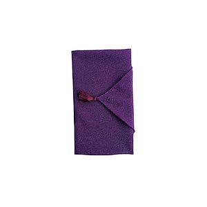 ふくさ 袱紗 包みふくさ ポリエステルちりめん 日本製 男性 女性 慶弔 ご祝儀袋 結婚式 香典袋 葬儀 お布施袋 紫 薄紫 紺 黒 (紫)