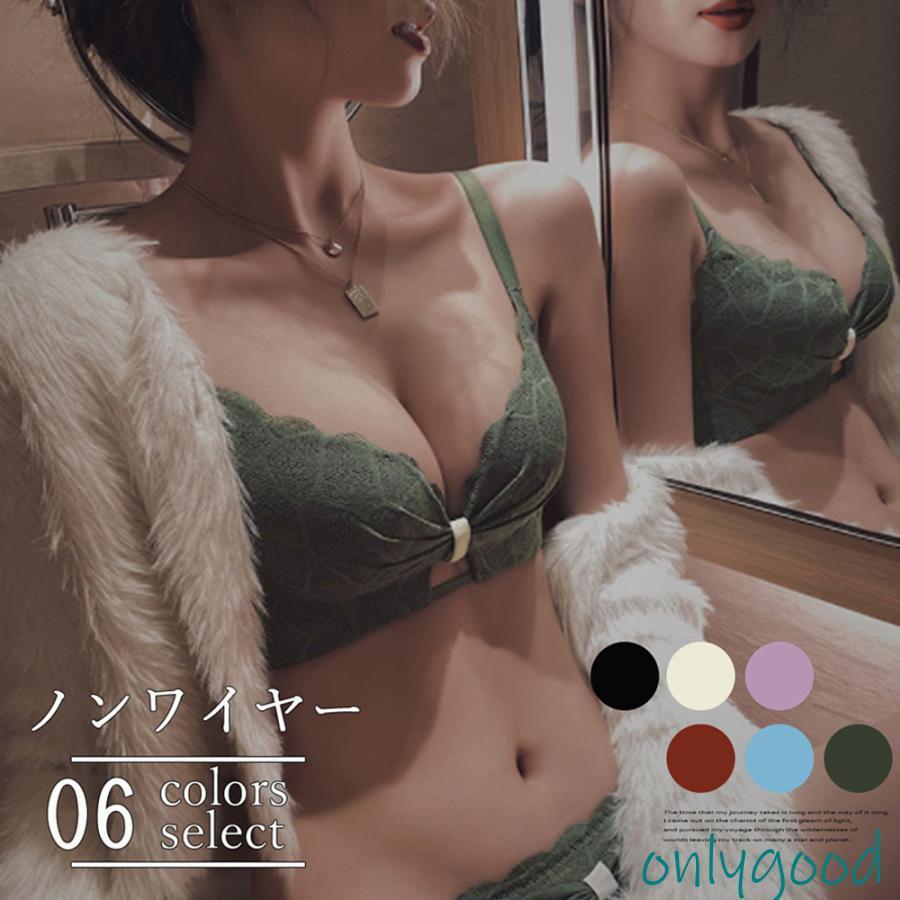 花柄レースブラショーツセット