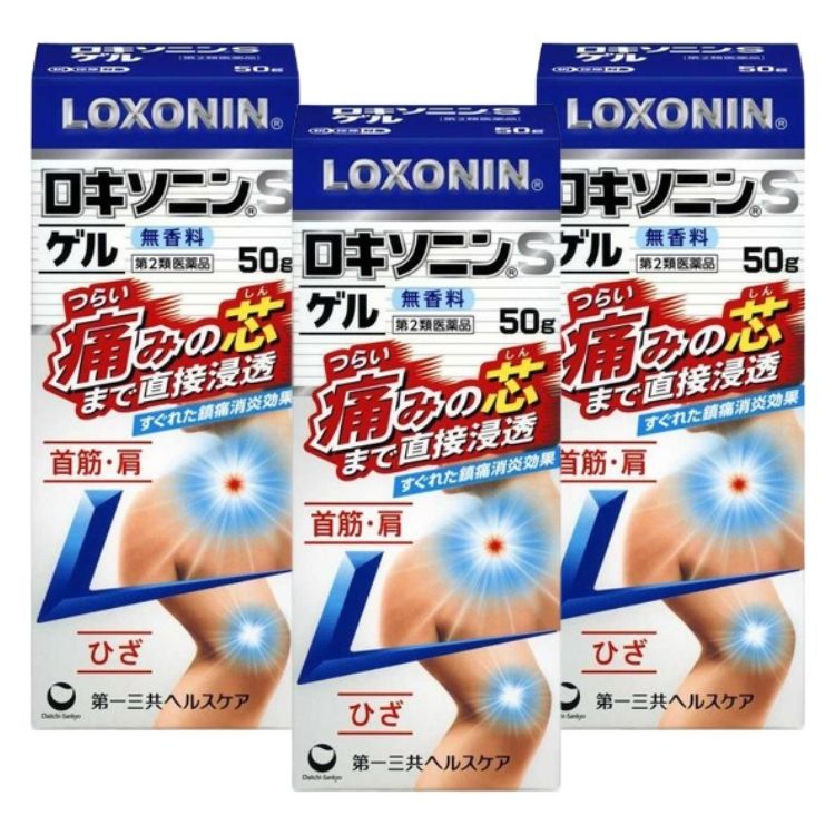 第2類医薬品 3個セット 第一三共ヘルスケア ロキソニン Sゲル 50g ロキソニン 首筋 肩 ひざ