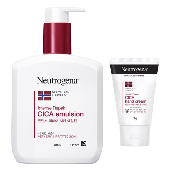 (ニュートロジーナ) インテンス リペア エマルジョン 310ml+ハンドクリーム 56g+リステリン 250ml