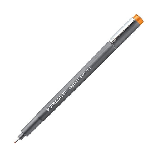 ピグメントライナー パステルカラー 0.3mm ライトブラウン 308 03-7 1セット（10本）