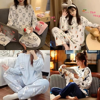 ロゼミューズ　シナモン　コラボ　ルームウェア　パジャマ ロゼミューズ シナモン コラボ ルームウェア パジャマ サックス ロゼ