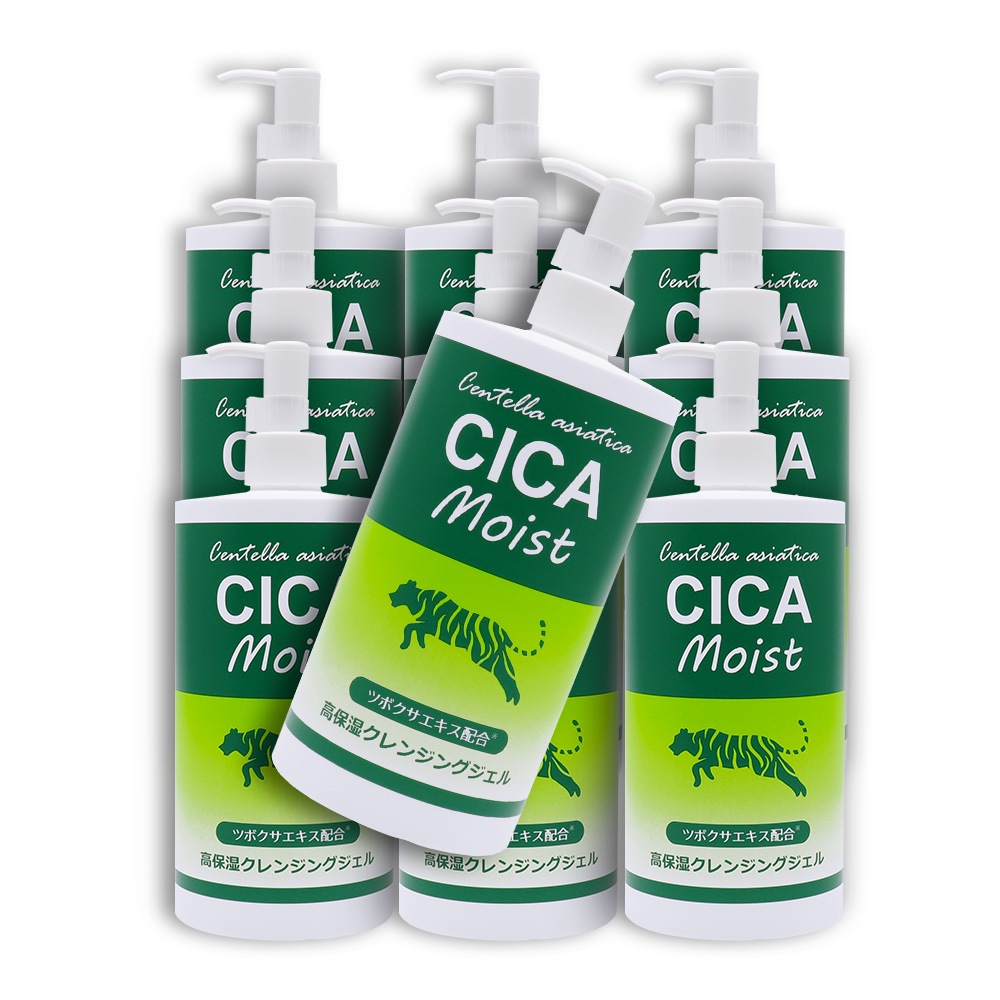 CICA Moist 高保湿クレンジングジェル 500g ×10本 クレンジングゲル ツボクサエキス配合 日本製