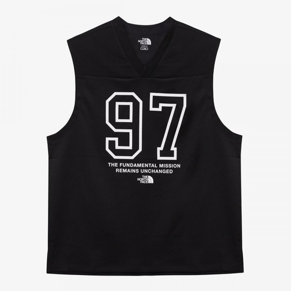 ノースフェイス ホワイトラベル メッシュスリーブレス NT7VR02J BLACK