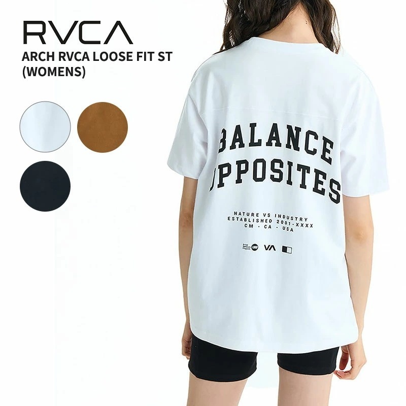 ルーカ レディース 半袖Tシャツ RVCA ARCH RVCA LOOSE FIT ST Tシャツ サーフ系 サーフ スケーター BF04C202 4,961円
