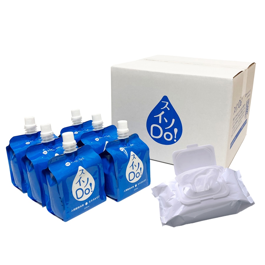 下部尿路の健康維持 ペット用にも！【 スイソDo！レギュラー225ml 15本(+WT) ペット用ウェットティッシュ付】 水素水 人間ペット共用 高濃度水素水 hydrogen water