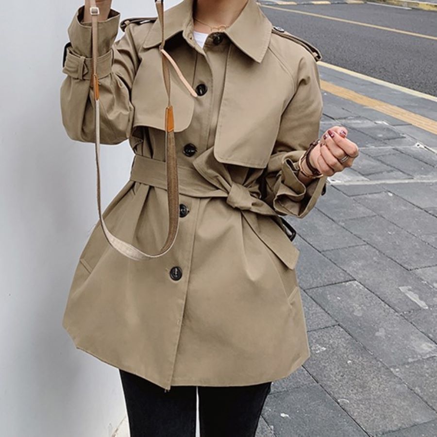 即納可能ジャケット レディース アウター 春秋 トレンチコート 9863