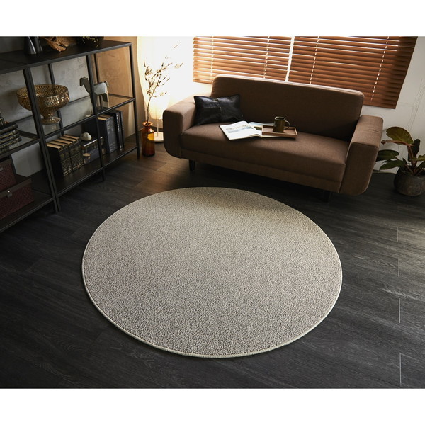 スミノエ アレルブロック ラグ Mフォルテ 100100cm アイボリー メーカー直送