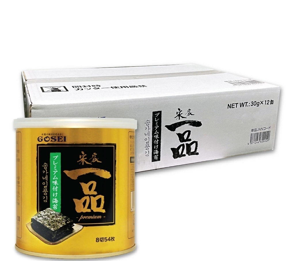 宋家 一品のり 12缶 箱売り　五星 一品味付け海苔 韓国海苔 韓国のり 韓国食品 味付けのり 韓国お土産お歳暮 お中元 お贈り物 ギフト プレゼント