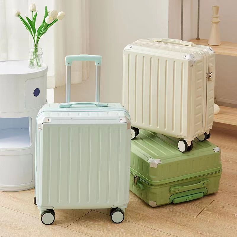 スーツケース 女性用 小型 ミニスーツケース 18 インチ レザースーツケース 旅行 パスワードボックス 小型 軽量 トロリーケース 20 インチ