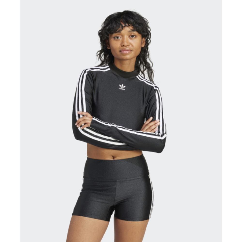 adidas 3S Crop Long Sleeve T-Shirt Black IU2428 5,510円